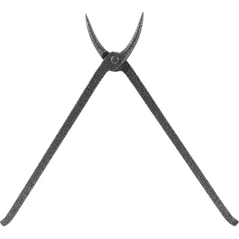 Pince à forger 40 cm avec ouverture ronde pour matériel rond/plat et fabrication de couteaux forgée à partir d'acier 1.2067 (1/5)