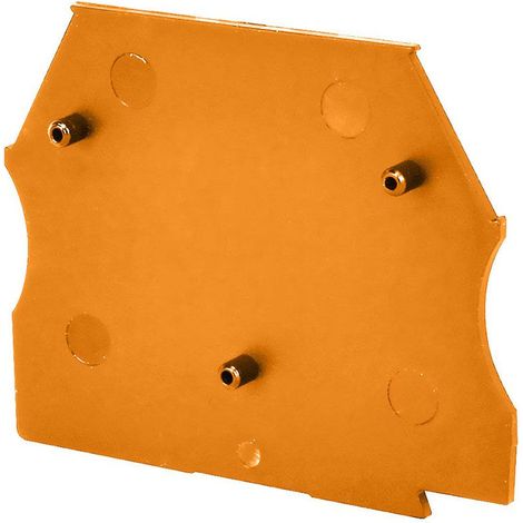 Plaque d'extrémité orange pour borne à vis 2,5 à 10mm² - IMO (1/3)