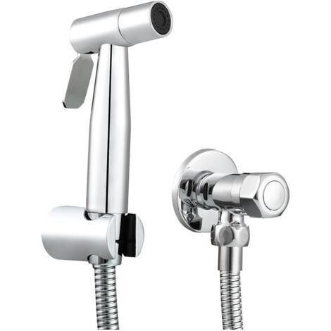 Toilet Hand Shower Complete Kit Stainless Steel Cold Water Toilet Hand Shower with Flexible, Support, Chrome Z-V-D (1/5)