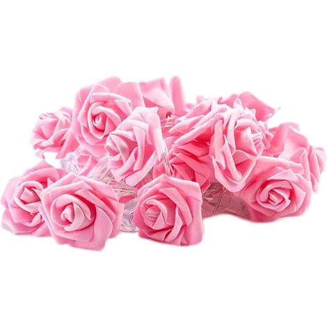 Guirlande Lumineuse - Roses LED - 3 m - Alimentation USB - Décoration Intérieure Extérieure - Pour Chambre Jardin Fête Mariage Noël - 1 pièce (1/5)