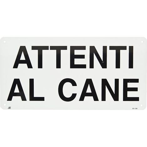 Plaque en aluminium ATTENTION AU CHIEN