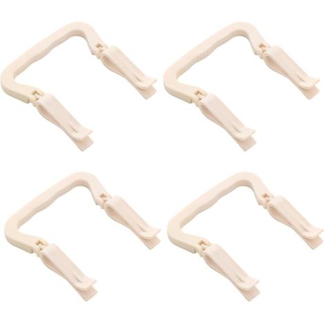 4 pièces Support sac poubelle Clip Fermeture poubelle Supports de pince à clip en plastique pour poubelle de poubelle de cuisine Poubelle Clip