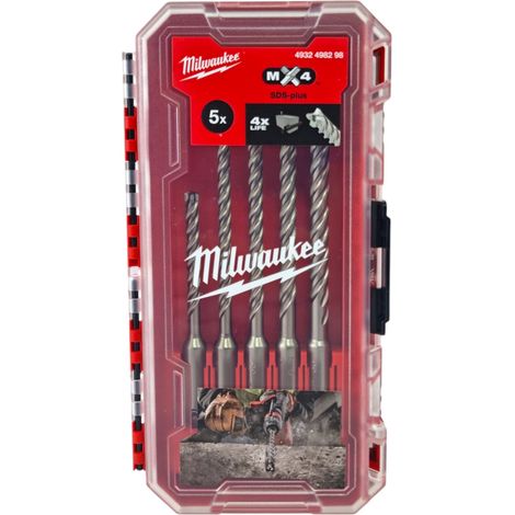 Milwaukee SDS Plus MX4 Bohrer Set 5 teilig 4 Cut 5,5 - 8 mm ( 4932498298 ) (1/3)