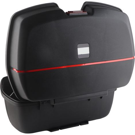 Coffre arrière moto 45L universel étanche antidérapant rangement de queue pour scooter (1/5)