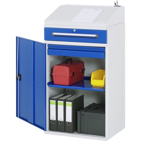 Rau Beistellschrank-Stehpult - Modell 03 BxTxH 650x520x1110/1220mm (1/2)