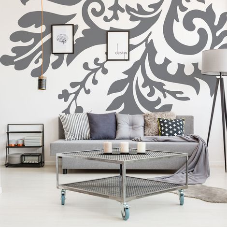 Papier peint intissé baroque sauvage, moderne, 270 cm X 250 cm - Idéal pour une décoration intérieure unique et originale. (1/3)