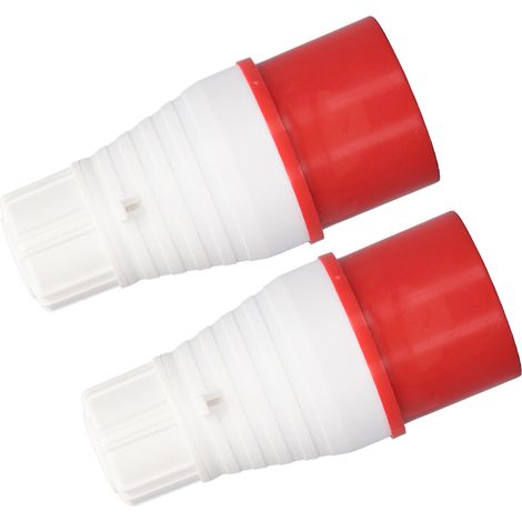 Industriestecker 5-polig, 32 A, Schutzart IP44, wasserdicht, 2er-Pack, Ersatzstecker aus PP und Messing, 220–380 V / 240–415 V (1/5)