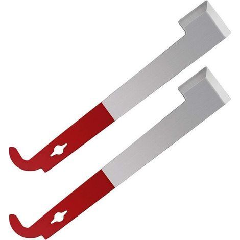 Set di 2 attrezzi e coltello per apicoltura. Produttore all'ingrosso di raschietti a coda curva in acciaio inossidabile. Coltello agricolo a coda di maiale a forma di J, raschietto per alveare. (1/5)