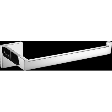 Bras de porte-serviette KWC, CUBUS, acier inoxydable, 262x54x85 mm, encastré, finition brillante (1/2)