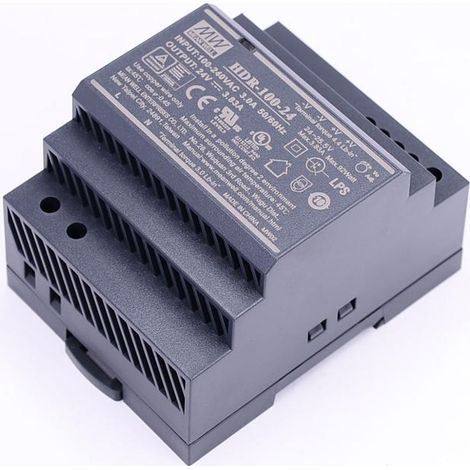Alimentatore Din rail 24vdc 100w 100w 4,2amp Mean Wel Hdr-100-24 (1/2)