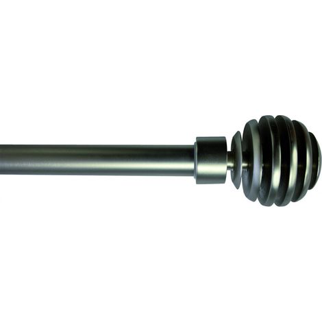 Secodir – Tringle à rideau extensible 110-210 cm – Supports réglables 9-14 cm – Acier haute qualité – Diamètre Ø 16-19 mm