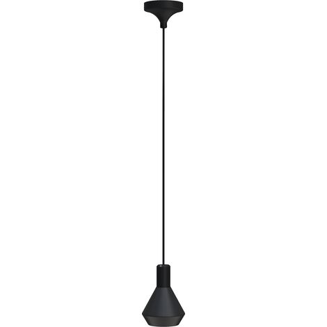 Suspension  avec projecteur en noir (1/5)