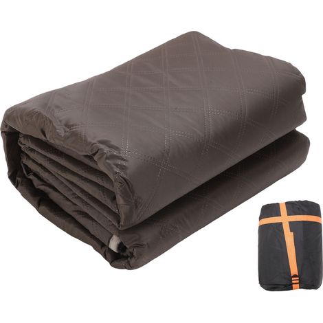 Coussin chauffant électrique USB Type C étanche 3 niveaux de chaleur pour sac de couchage deux personnes couleur café (1/5)