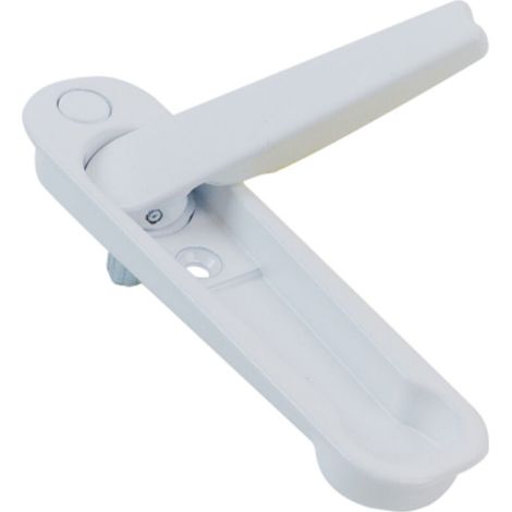 Poignée escamotable pop-up pour porte coulissante, blanc mat, sans fraisage de cuvette obligatoire, trous de vis pré-percés, fixation directe, pour placard et dressing, Carré 7x26mm