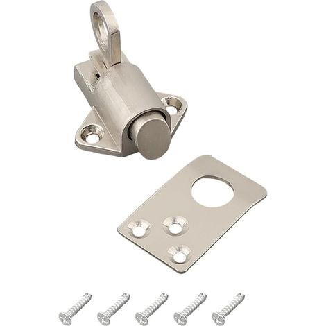 Verrou à ressort en inox pour serrure de porte (1/5)