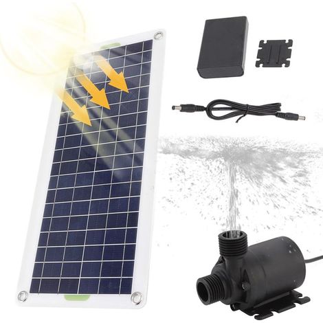 Pompe A Eau Solaire - 30 W - Pour Bassin Fontaine Jardin Etang - Kit Complet Avec Panneau En Polysilicium - 1 Unite (1/5)