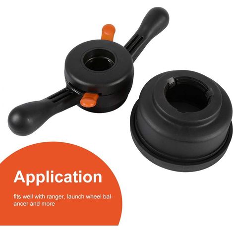 Cric per equilibratrice ruote - Manometro per pressione del dado ad alette a sgancio rapido e del dado dell'asse del mozzo - 40 mm, 4 mm (1/5)