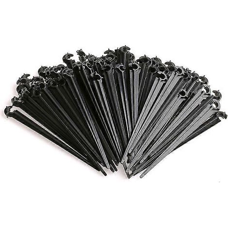 Lot de 100 supports de tuyau micro-goutte de type C fixes pour tuyaux de 4/7 mm - Accessoires pour l'irrigation goutte à goutte (1/5)