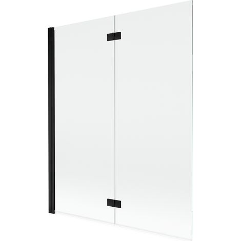 Mexen Mist Duschabtrennung 2-flügelig links 140 x 150 cm, transparent, schwarz - 8A9-140-002-70-00-L