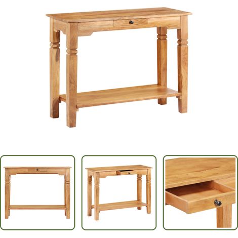 Table d'entrée bois - Table console 100x40x76 cm Bois d'acacia massif (1/5)