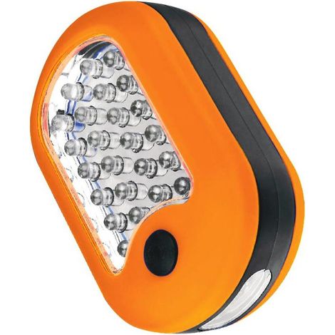 TrendLine LED Taschenlampe orange Handlampe 24 LEDs 50 Lumen (1/2)