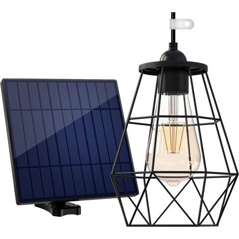 Suspensions solaires d'intérieur et d'extérieur ultra-lumineuses, étanches IP65, compatibles avec les abris de jardin, chambres, salons, jardins et garages. (1/5)