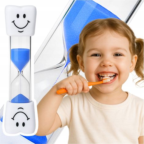 Präziser Sanduhr-Zahnputztimer für Kinder, blau (1/4)