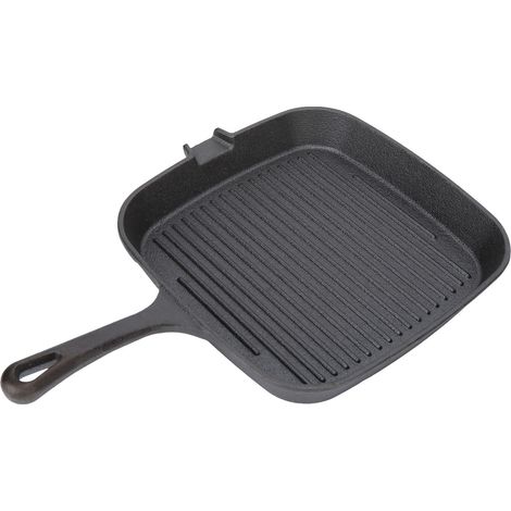 Poêle à Grill Antiadhésive 22cm, Poignée Résistante à la Chaleur, Conduction Rapide, Idéale pour Steaks et Cuisine Maison (1/5)
