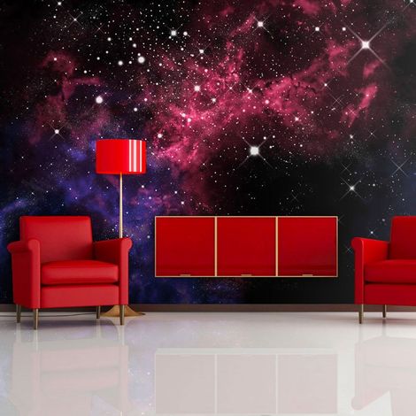 Papier peint espace étoiles - 250 x 193 cm (1/4)