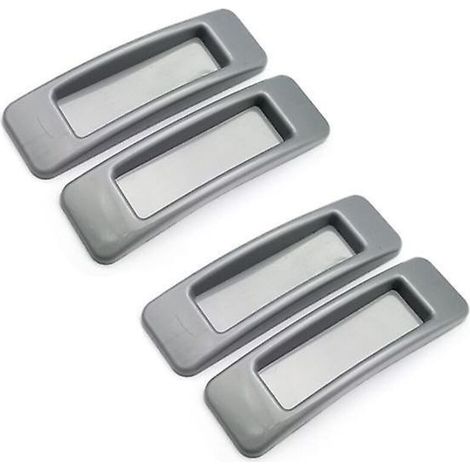 Graue, selbstklebende Küchentür- und Schrankgriffe, 4er-Set (1/5)