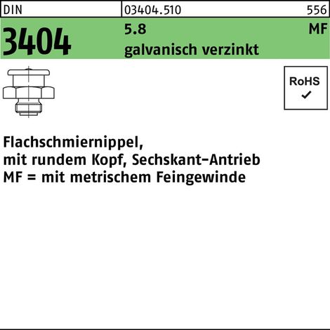 DIN 3404 m.rundem Kopf/6-kant