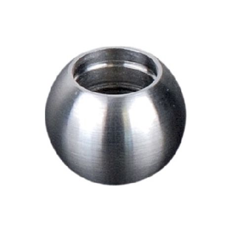 [QUALITE FRANCAISE] - Boule de finition pour Tube rond Ø12mm - Diamètre extérieur 17,5mm - À coller - INOX 316