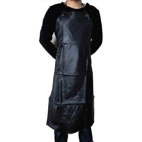Tablier de cuisine/boucherie/chef en PVC imperméable et résistant, ensemble complet (1/5)