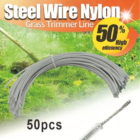 Packung mit 50 Stahl-Freischneiderfäden 20 cm - Kreisförmige Klingen für Trimmer und Rasenmäher - x-x (1/4)