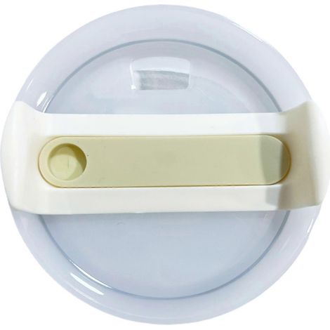 Couvercle gobelet 1,2L - Qualité alimentaire - Anti-fuite - Trou paille - Accessoire rechange - Beige (1/5)