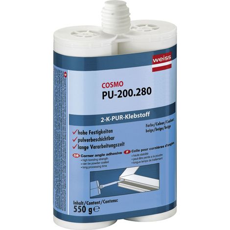 COSMO PU-200.280 2K-Eckwinkelklebstoff 550g beige