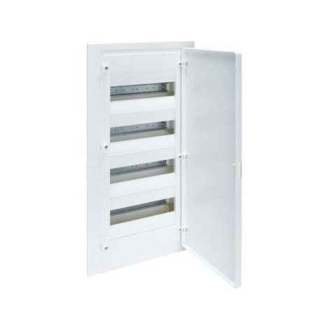 HAGER VF412PE  Quadro elettrico da incasso VF golf a 4 file 48 moduli bianco opaco+striscia