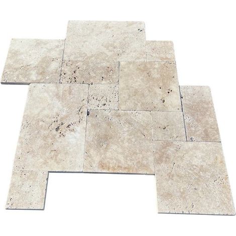 Carrelage Travertin Mix 1er choix - Opus Romain x 1,2 cm (1/5)