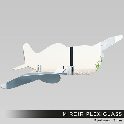 Miroir Plexiglass - Avion - 9x20 cm (1/2)