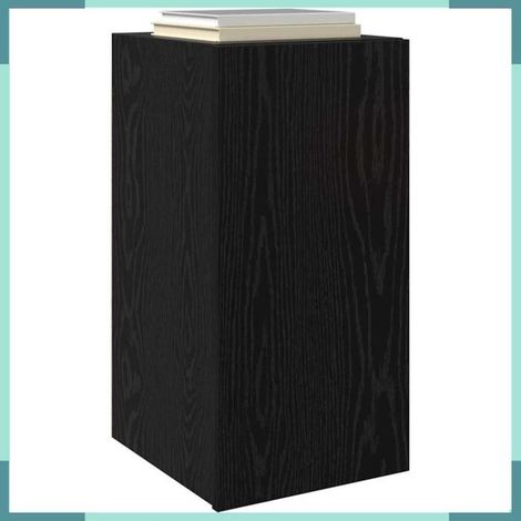 875070 Meuble TV mural 2 pcs Chêne noir 30,5 x 30 x 60 cm (1/5)