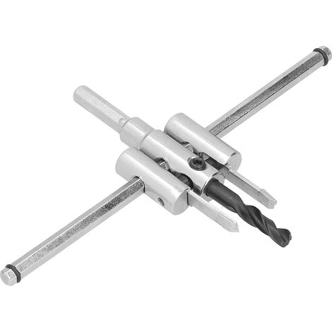 Kit de scie cloche circulaire réglable, foret à bois, coupe ronde, outils de bricolage pour le travail du bois (40-200 mm) (1/5)