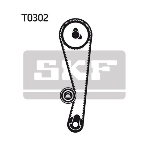 Kit de courroie crantée SKF VKMA 94102 KIA 0K201-12-205 24410-2X000 B630-12-700B