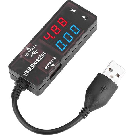 YB26VA Dual-Display USB-Detektor Voltmeter Amperemeter Spannungs- und Strommesser Batteriekapazitätstester Zweifarbig (1/5)