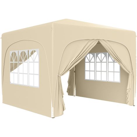 Pavillon 3x3m, wasserabweisend Stabil Winterfest Pop-up Faltpavillon, UV Schutz 50+, Faltbar Partyzelt Gartenzelt mit 4 Seitenteilen Tasche Gartenpavillon für Camping Garten, Sand
On-Site