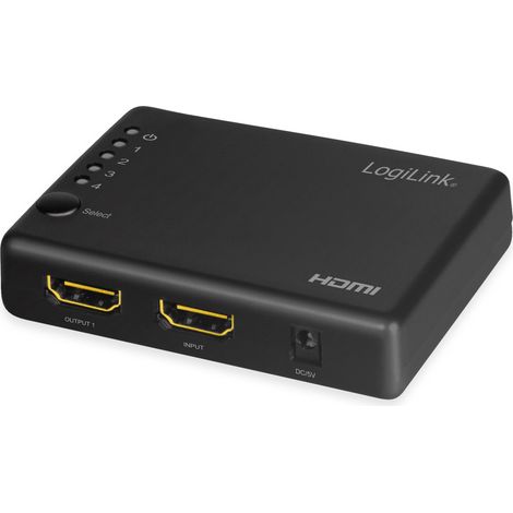 LOGILINK HDMI Splitter HD0036, 1x4-Port, 4K/30 Hz, fin (1/5)