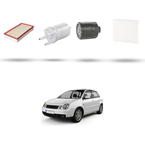 Kit tagliando 4 filtri compatibile con Vw POLO IV (9N) 1.4 16v 55kw Dal 2001 al 2008 (1/5)