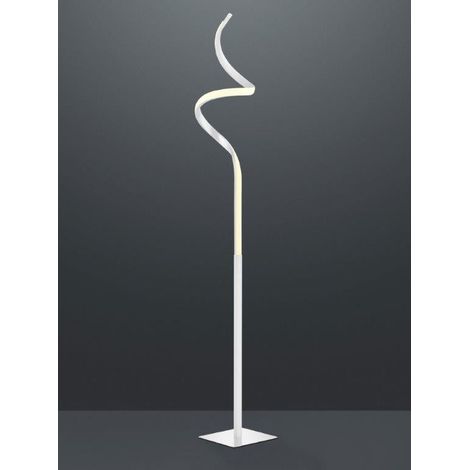 Lampada Piantana Led Moderna Ondulata 145 cm Bianca Course GD Trio (1/5)