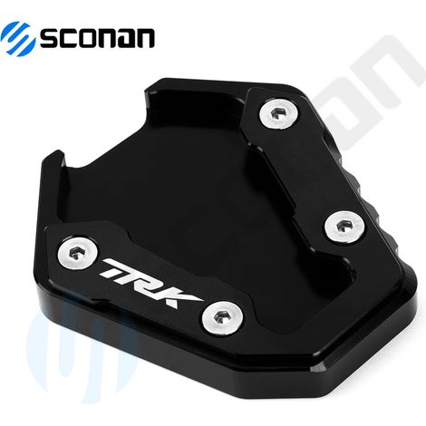(TRK Noir) Compatible avec Benelli TRK702X TRK702 TRK 702X 702 Accessoires moto Plaque de support latérale pour pied Extension de béquille Coussinet de béquille 2022 2023 maxpower (1/4)