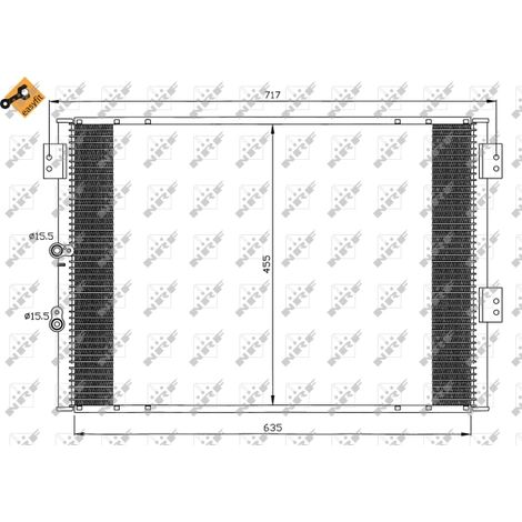 Condenseur, climatisation NRF 35461 TOYOTA 8846026330