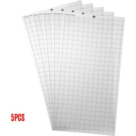 Replacement Cutting Mat Transparent Adhesive Cricut Mat Mat with Measuring Grid 12x24 Inches for Sil (1/5)